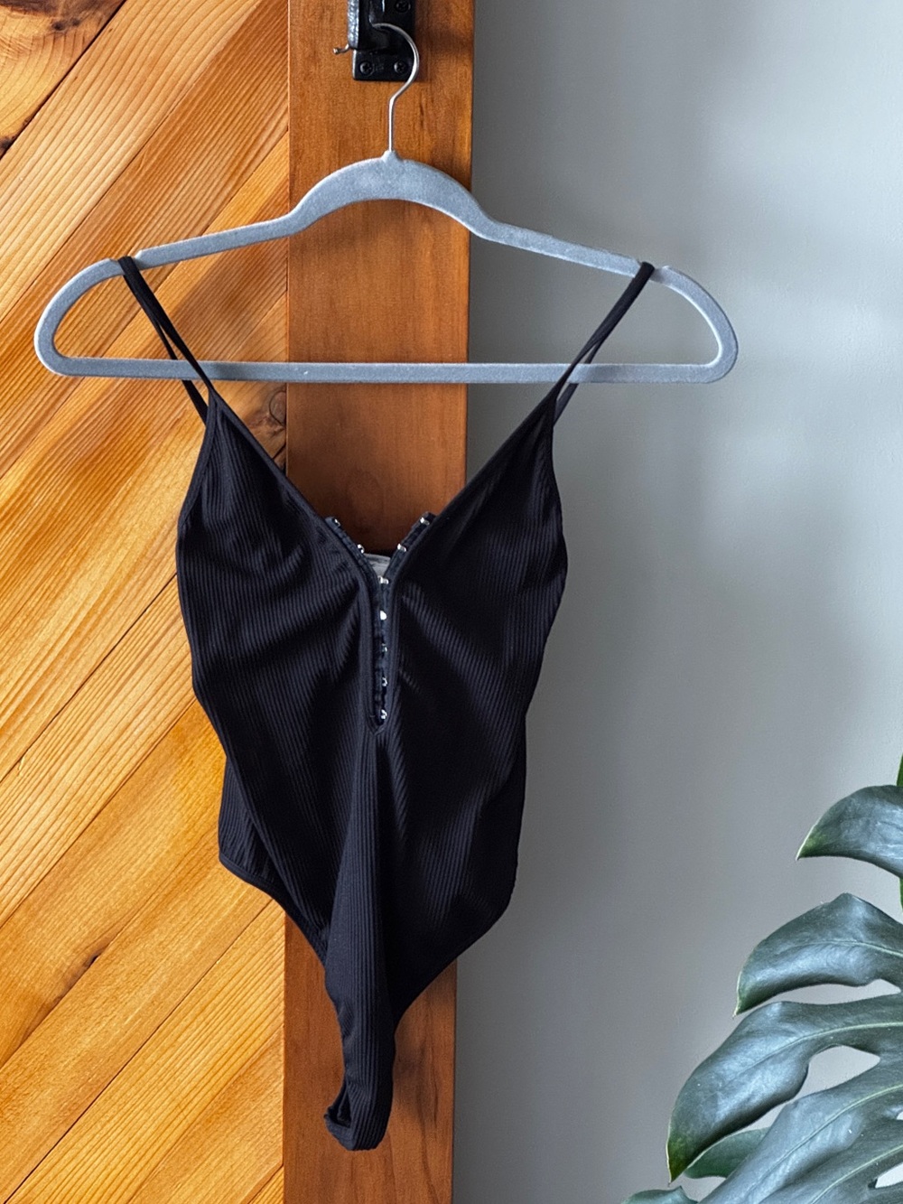 Forever 21 Black Bodysuit Women’s S/M Stretch